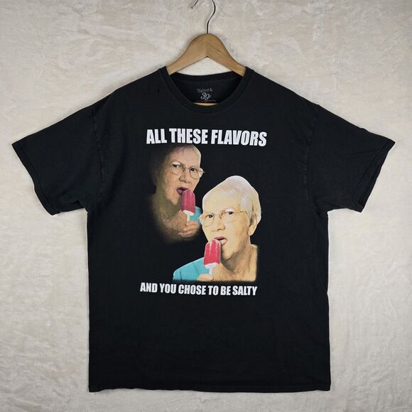Walnut & 39th All These Flavors and You Choose To Be Salty Mens Shirt XL Funny - Picture 2 of 8